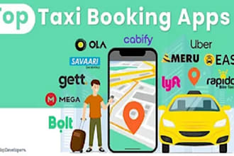 develop taxi booking mobile app flight booking app, and taxi app with flutter