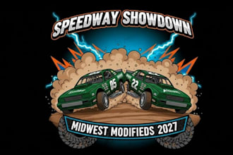 do high quality vintage classic racing car logo with t shirt design