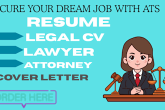write lawyer, legal, attorney resume writing, cover letter and linkedin