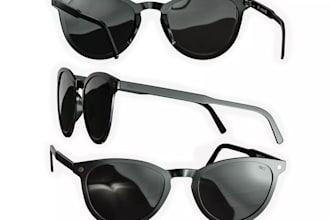 create luxury 3d eyes wear, sunglasses, reading glasses animation and rendering