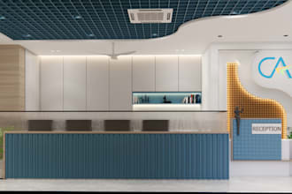 create office interior visualization and animation