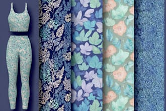 design seamless patterns for textile, fabric prints