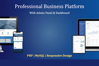 build a professional website with PHP, mysql and admin panel