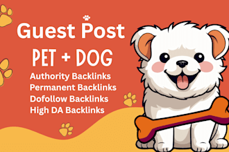 provide dog niche guest posts with SEO backlinks