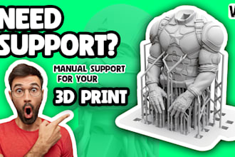 create perfect manual supports for your resin or fdm 3d prints