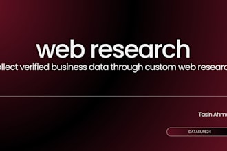 do web research for your business