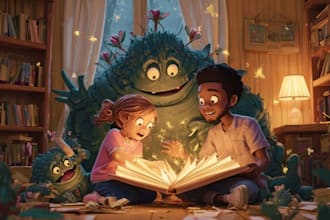 illustrate watercolor children book