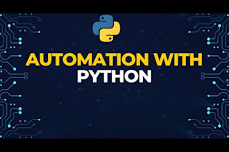 do web scraping and automation using python and ml