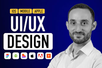 design and redesign modern ios app UI UX in figma