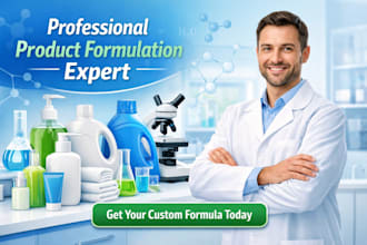 make a product formulation of detergents, soaps, laundry or toiletry products