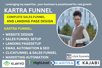 kartra landing page kartra sales funnel clickfunnel kajabi online course kartra