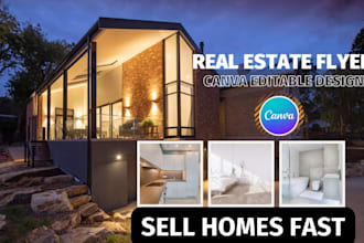 design high converting real estate flyers in canva