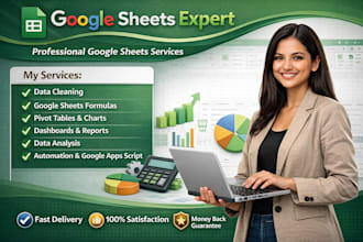 create dynamic google sheets with advance formulas and logic