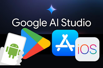 upload google ai studio app on app store and play store