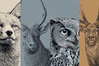 draw your pet or animal to realistic vector
