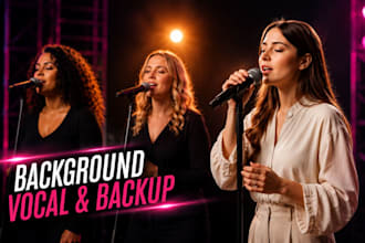 sing gospel choir backup vocal gospel choir melodies harmonies as female singer