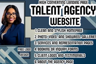 talent agency website entertainment agency website talent booking website