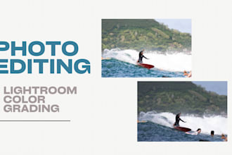 do photo editing, retouching, and colour grading