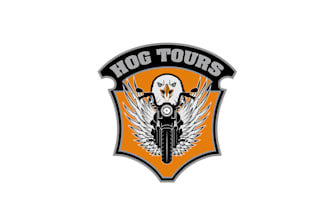 design amazing motorcycle tour company logo