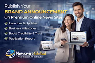 publish your brand announcement on premium online news websites