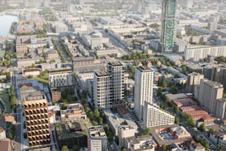 render cityscape plan, urban planning, real estate, landscape,neighborhood revit