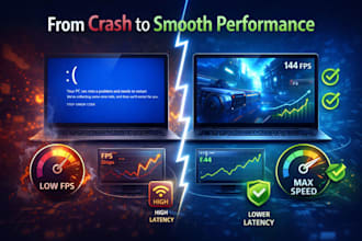 windows game optimization boost fps and fix fps drops