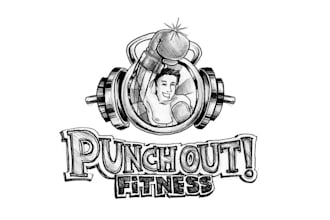 design professional cool sporty logo for punch out fitness