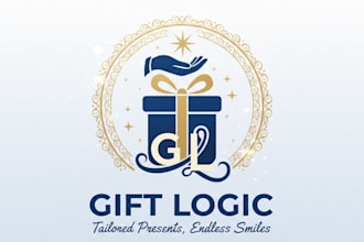 design a creative and memorable gift logo for your brand