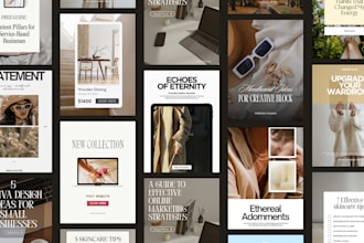 create editable canva templates and pinterest pin design