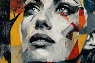 draw abstract portrait art