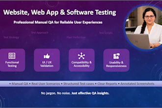 do functional and manual QA testing for web applications