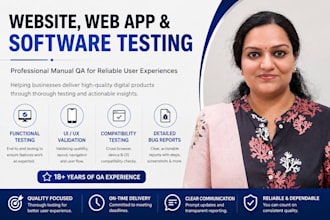 do functional and manual QA testing for web applications