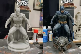 3d print and paint your 3d figurines, warhammer ,action figure painting