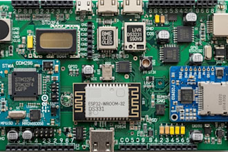 design microcontroller pcb and sensor integration using stm32, esp32, arduino