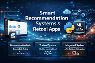build smart recommendation systems and retool apps with API integration