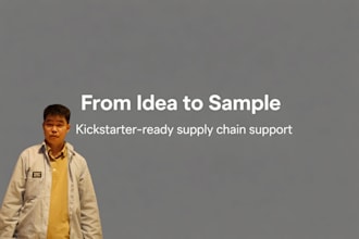 help you launch and execute your kickstarter project from idea to production