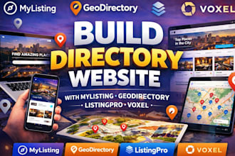 build directory website with mylisting, geodirectory, listingpro, voxel for you