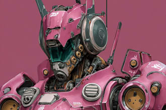 create custom mecha robot art