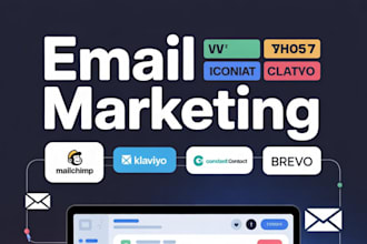 do email marketing campaign on mailchimp klaviyo constant contact icontact brevo