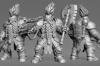 sculpt custom 3d printable figurines for etsy sellers