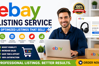 do ebay product hunting, ebay virtual assistant, ebay lister