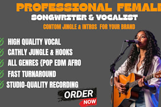 be your female pop singer edm singer female vocalist singer songwriter