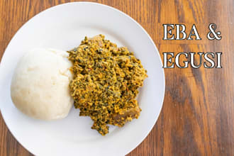 teach you how cook eba and egusi soup