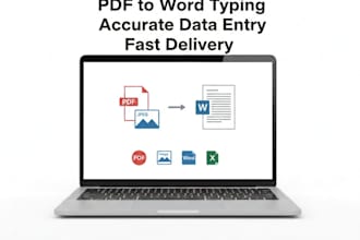 do typing and data entry with fast delivery