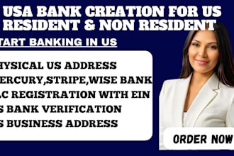 usa bank creation mercury, stripe, wise revolut usa business bank with llc