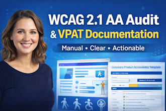 create a vpat wcag 2 1 aa accessibility report for your product