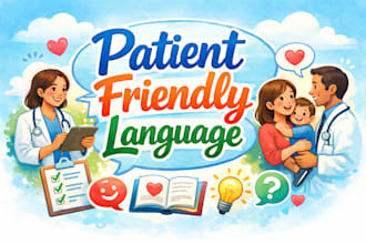 simplify medical or health content into clear patient friendly language