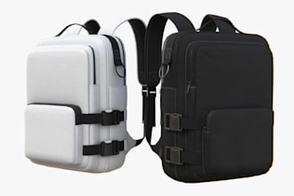 do high quality 3d backpack leather bag and handbag models with realistic render