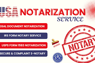 notarize documents remote USA and international public notary