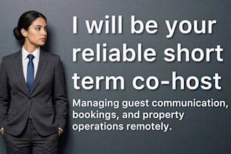 be your virtual assistant or co host for airbnb